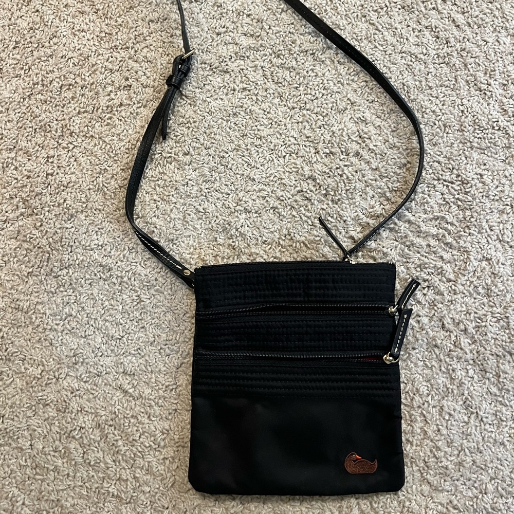 Dooney and Bourke Black Nylon Crossbody Purse